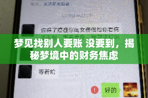 梦见找别人要账 没要到，揭秘梦境中的财务焦虑