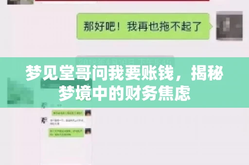 梦见堂哥问我要账钱，揭秘梦境中的财务焦虑
