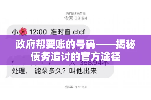 政府帮要账的号码——揭秘债务追讨的官方途径