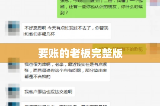 要账的老板完整版