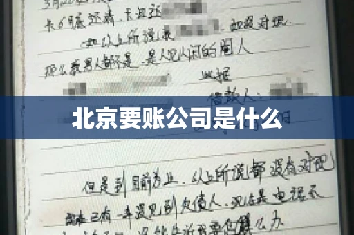 北京要账公司是什么