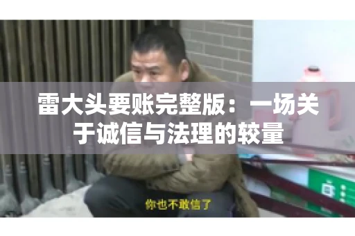 雷大头要账完整版：一场关于诚信与法理的较量