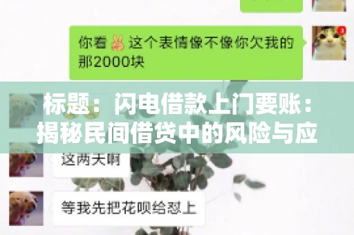 标题：闪电借款上门要账：揭秘民间借贷中的风险与应对