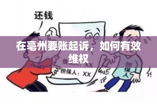 在亳州要账起诉，如何有效维权