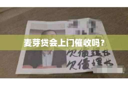 麦芽贷会上门催收吗？